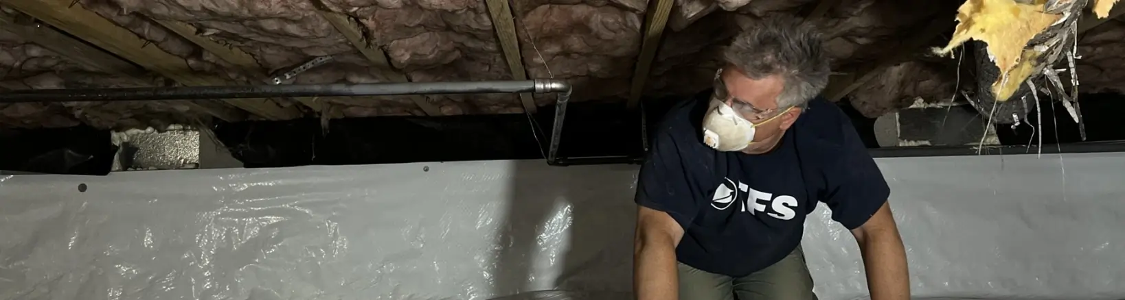 Crawl Space Encapsulation for Moisture Control