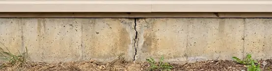 Cracked Slab on Grade Foundation
